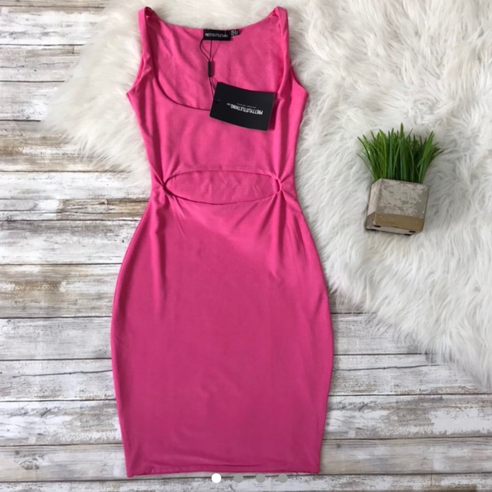 PrettyLittleThink Cut Out Bodycon Dress
